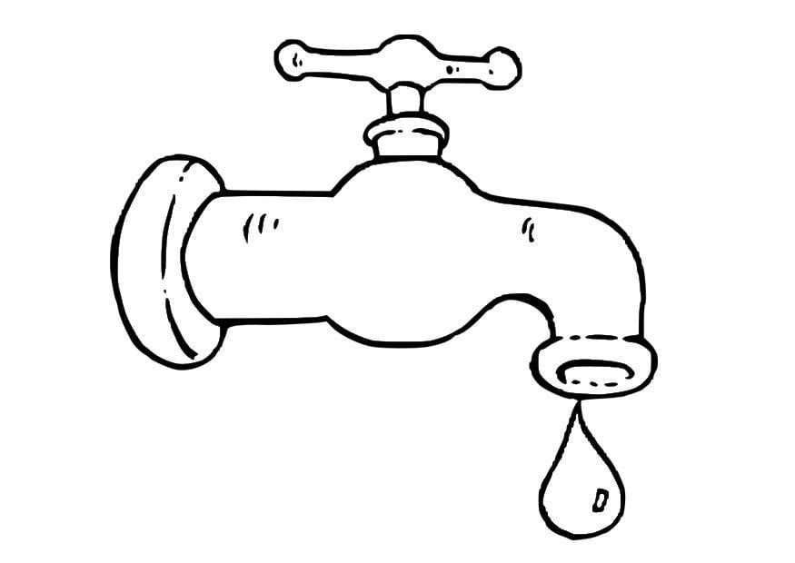 Coloring page water consumption