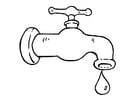 Coloring pages water consumption