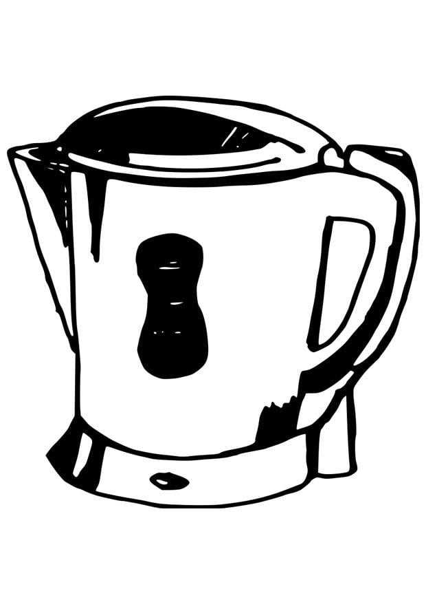 Coloring page water cooker