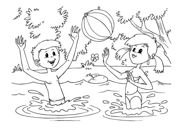 coloring page water fun  free printable coloring pages