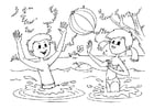 Coloring page water fun