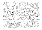 Coloring page water fun