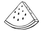 Coloring pages watermelon