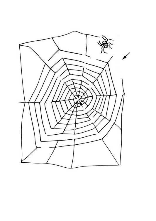 Coloring page web maze