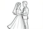 Coloring page wedding