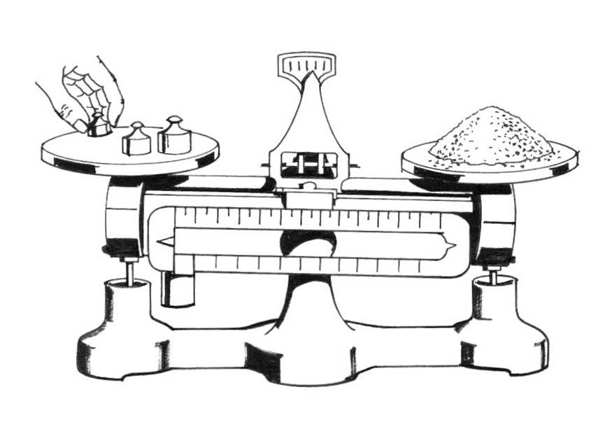 Coloring Page weighing scale - free printable coloring pages - Img 18891