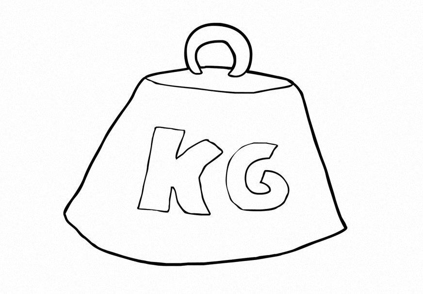 Coloring page Weight