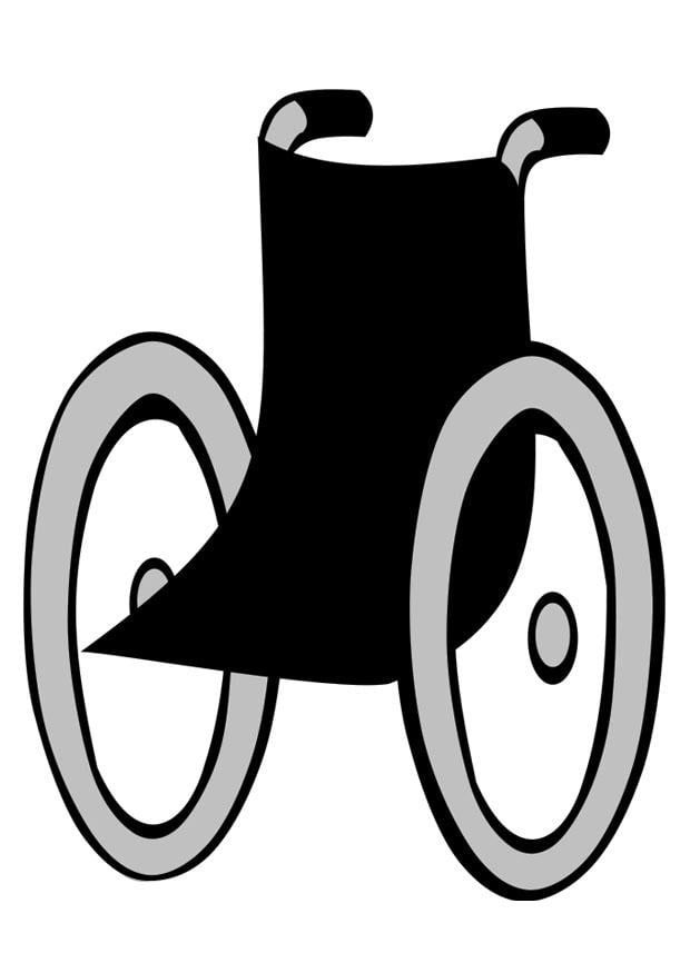 Coloring page wheelchair