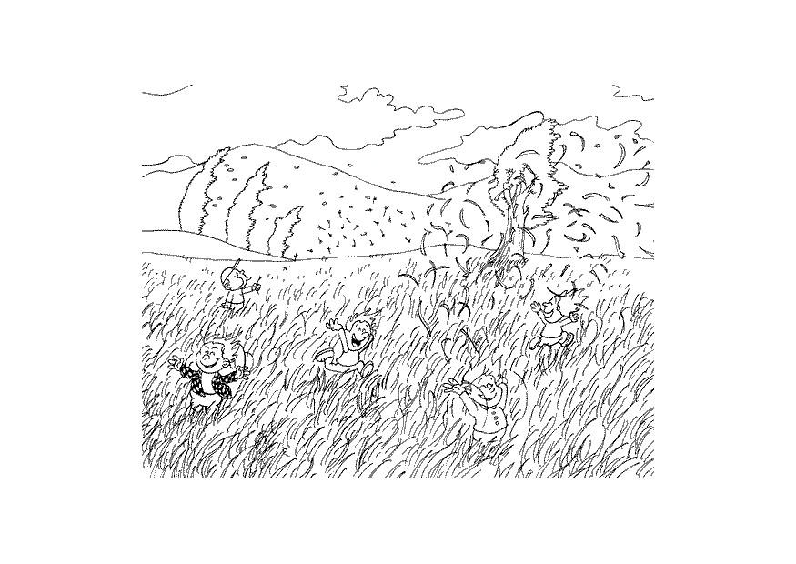 Coloring page wind