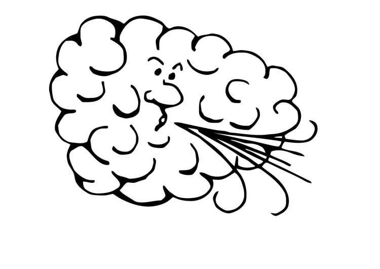 Coloring page wind