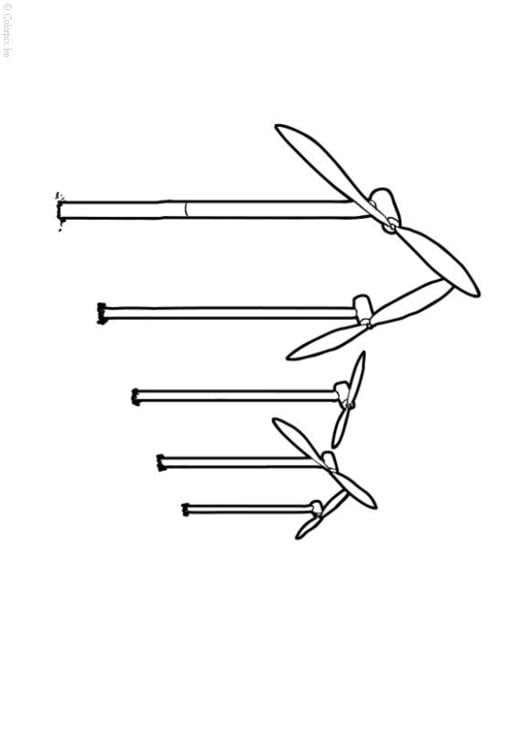 wind turbine coloring page