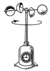 Coloring pages wind-gauge