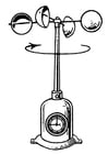 Coloring page wind-gauge