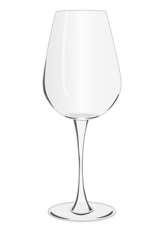 Coloring page wine glass