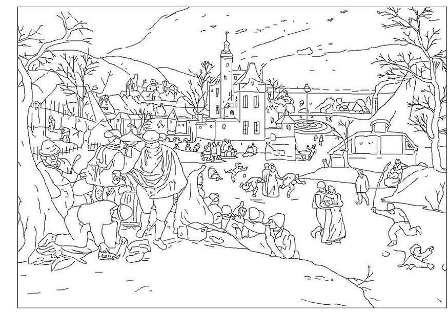Coloring page winter -Abel Grimmer