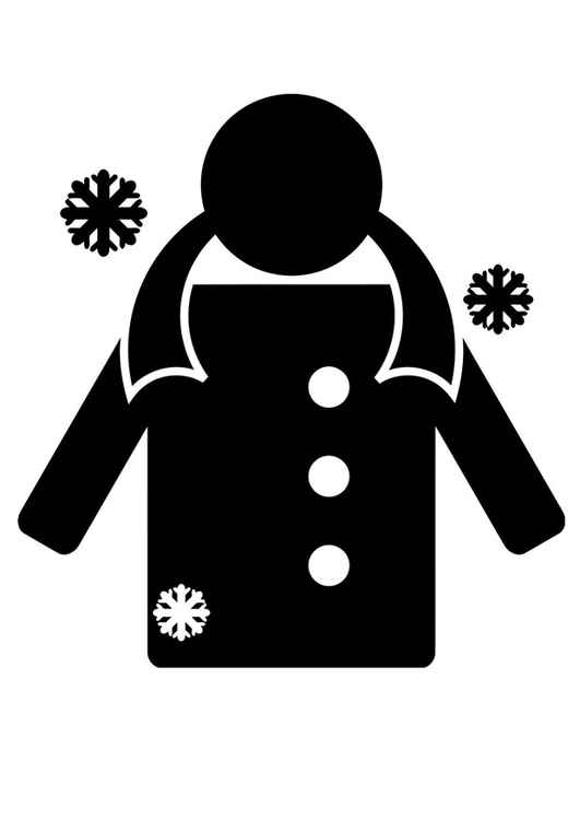 Coloring page winter