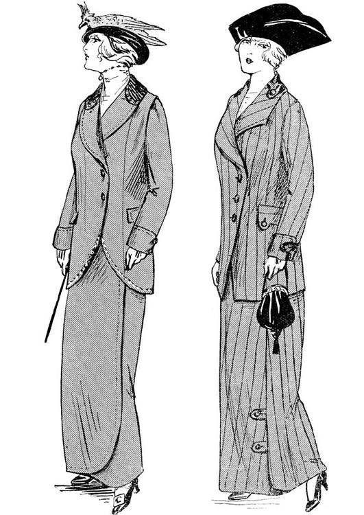 Winter Fashion Paris 1914