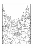 winter in the forest