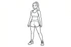woman in sportswear
