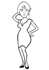 Coloring pages woman