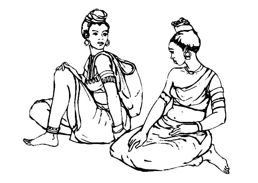Coloring page women