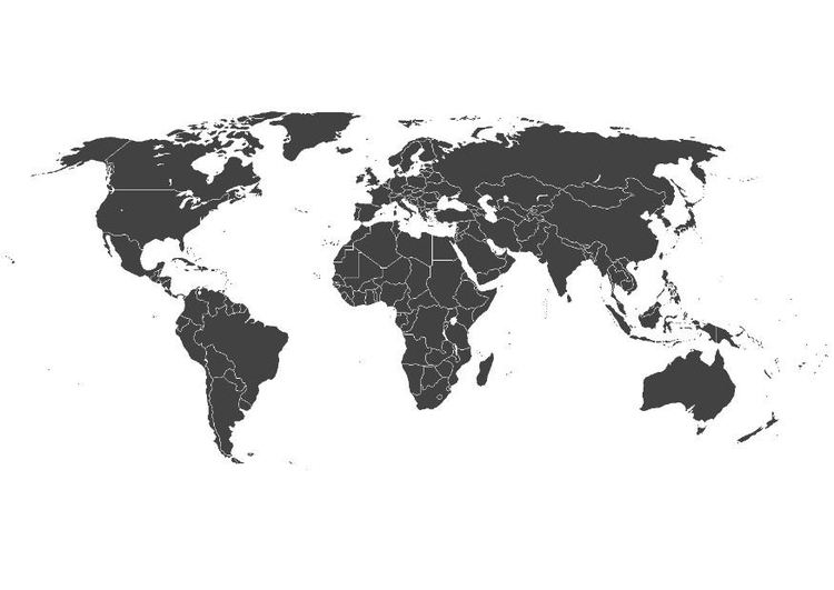 Coloring page World map