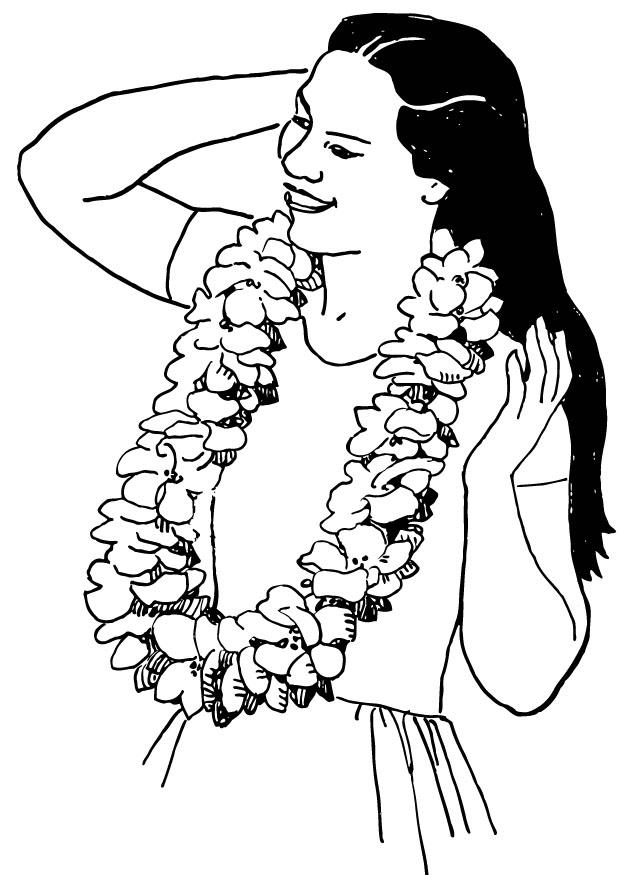 Coloring page Wreath of Flowers