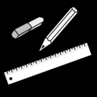 Coloring page writing tools