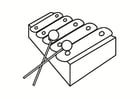 Coloring page xylophone