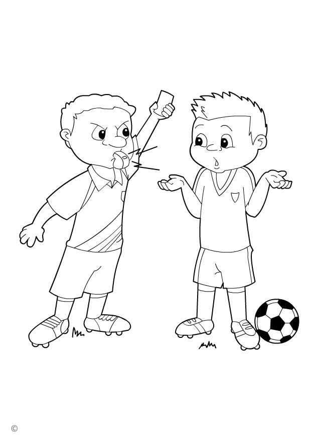 Coloring page yellow card