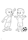 Coloring pages yellow card