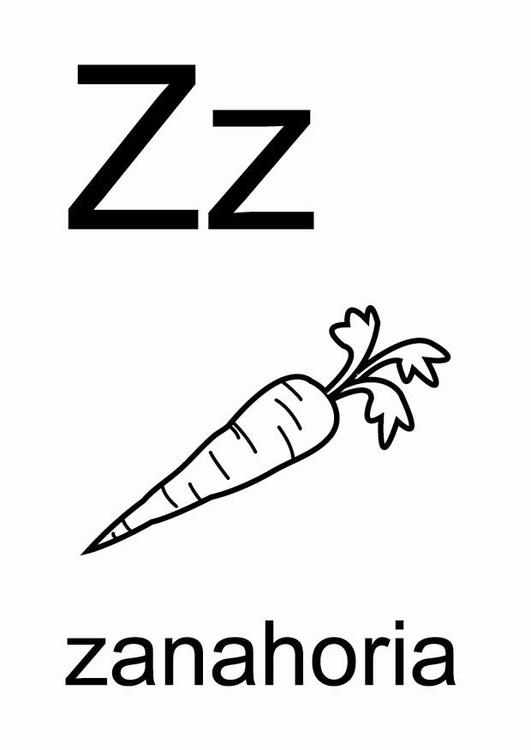Coloring page z