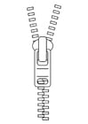 Coloring page zipper