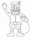 Coloring pages Zwarte Piet (1)