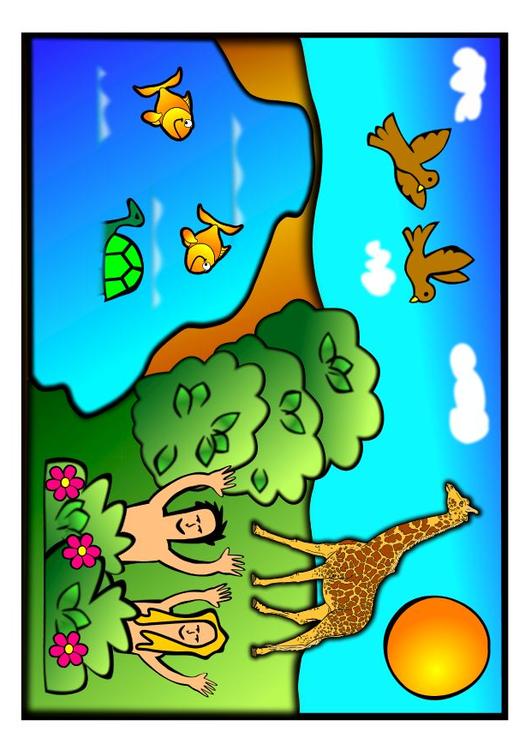 year one adam and eve scene