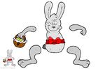 Easter bunny - Jumping Jack