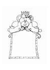 Craft frame with bear