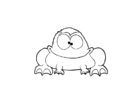 Coloring page frog