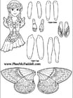 Craft girl fairy doll