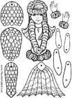 Crafts for kids mermaid paper doll