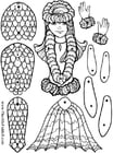 Craft mermaid paper doll