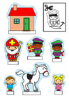 Crafts for kids Saint Nicholas show-box