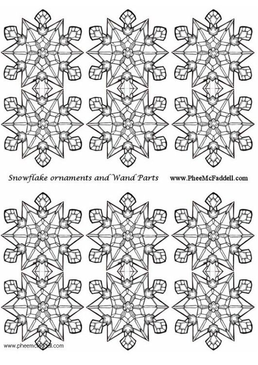 Craft snowflake decoration small