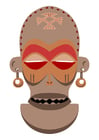 Image African mask - Zaire - Angola