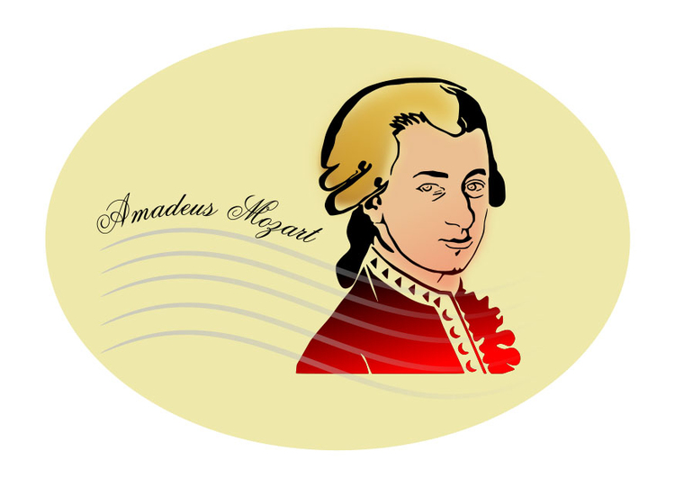 Image Amadeus Mozart - free printable images - Img 27134.