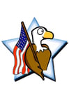 Image American flag with eagle