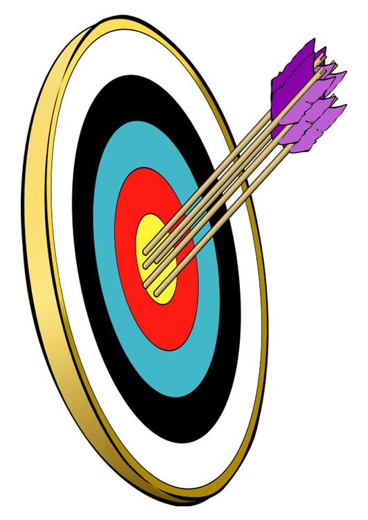 arrows in the bull's eye