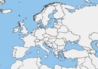 blank European map
