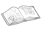 Coloring page book - read