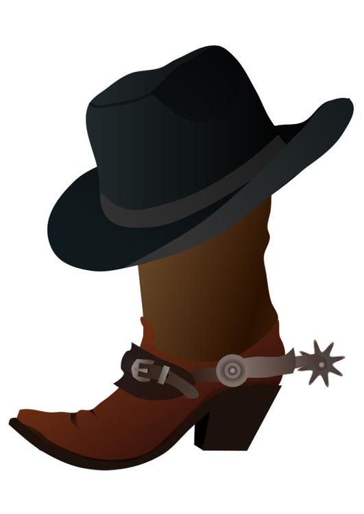 boot with hat